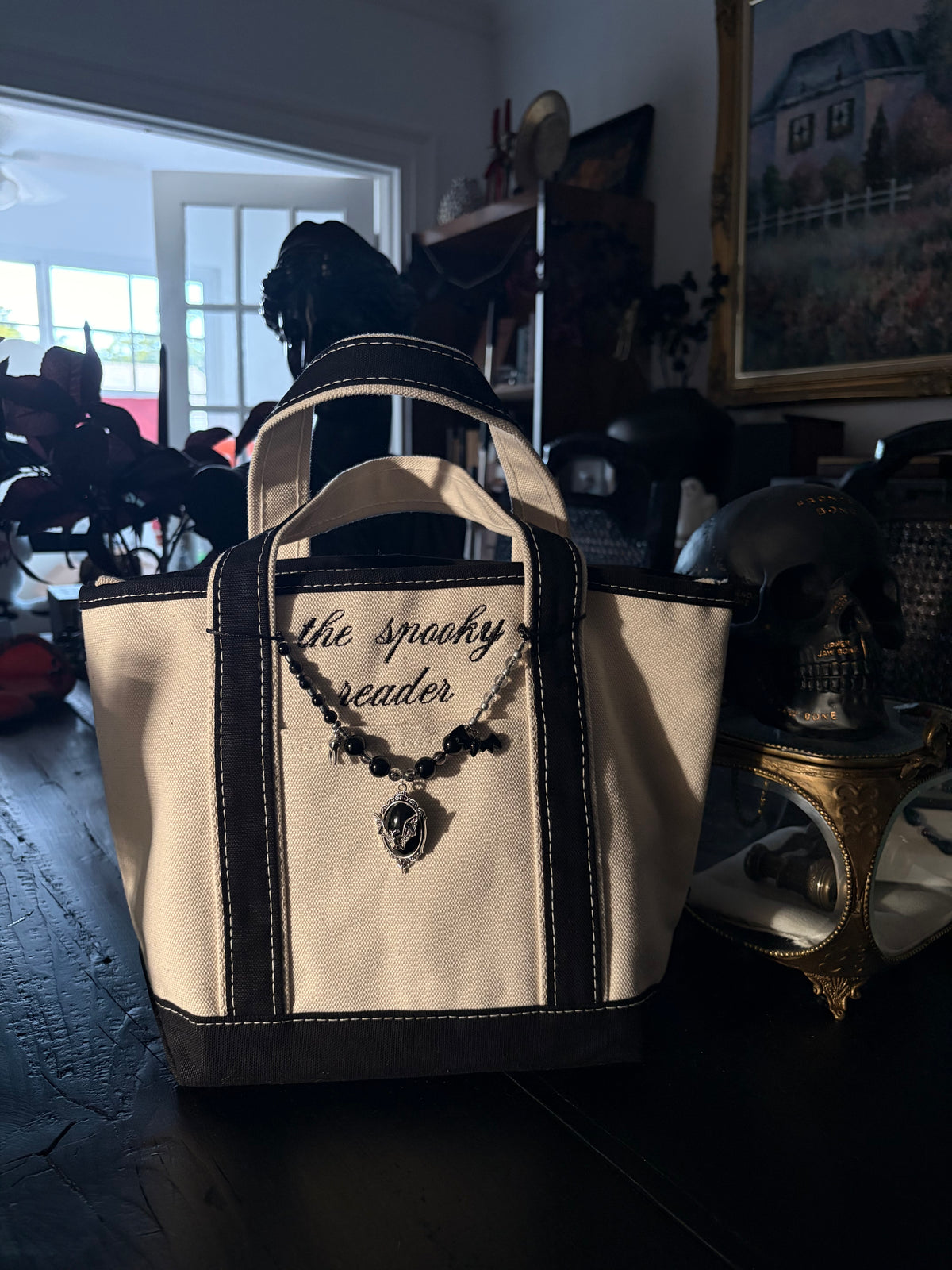 The Spooky Reader Mini Charmed Book Tote Bag