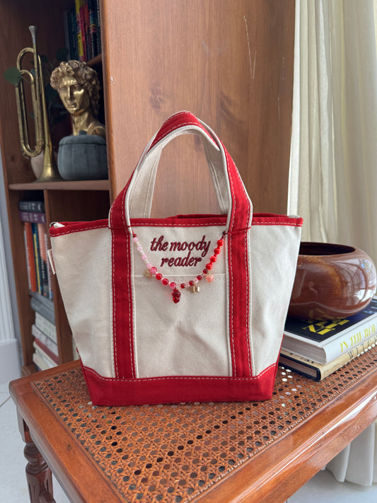 The Moody Reader Mini Charmed Tote Bag - PREORDER