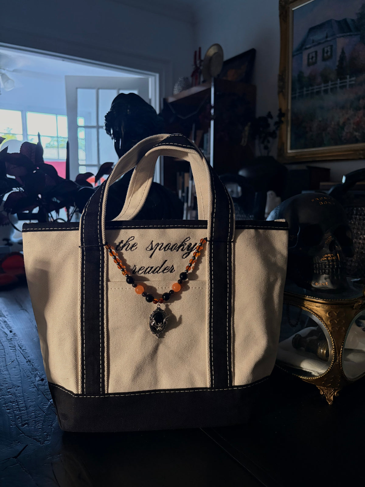 The Spooky Reader Mini Charmed Book Tote Bag