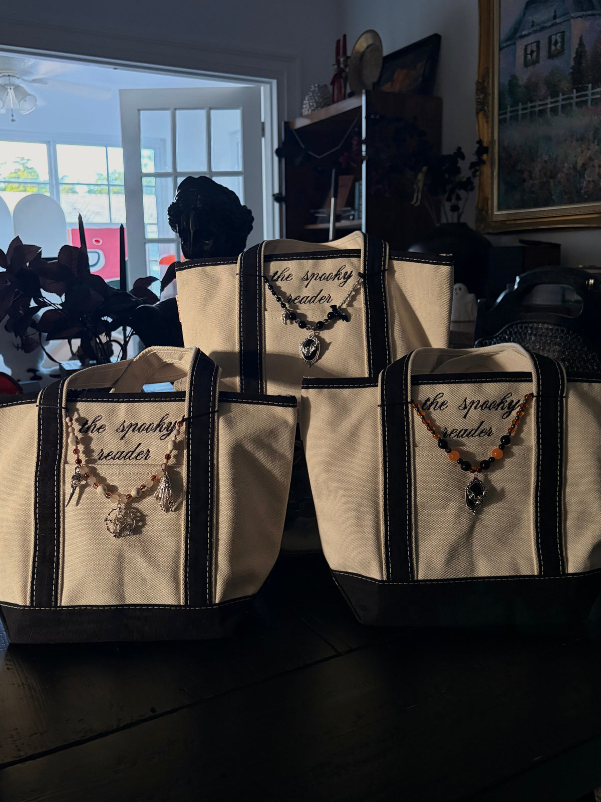 The Spooky Reader Mini Charmed Book Tote Bag